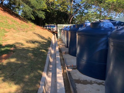 Cisternas para 120 mil litros do Campus Macaé (2018). Origem da Receita: Emenda Parlamentar (R$ 203.103,06).