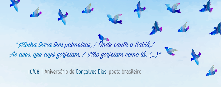 Banner Aniversário do poeta Gonçalves Dias - 10/08 (home)
