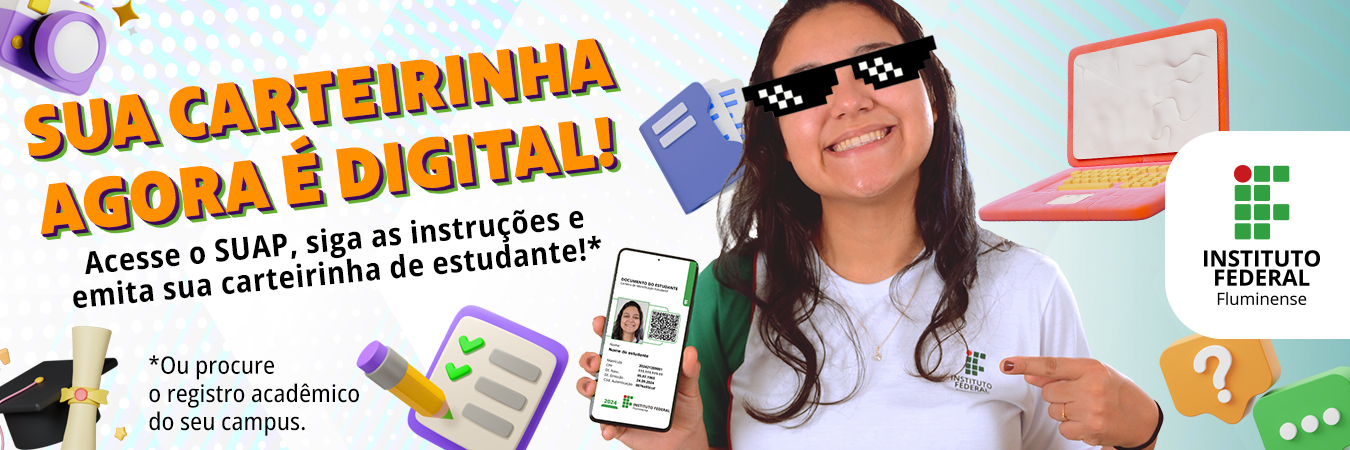 O documento pode ser apresentado via telefone celular no campus, no transporte publico e para comprovar meia entrada em eventos.