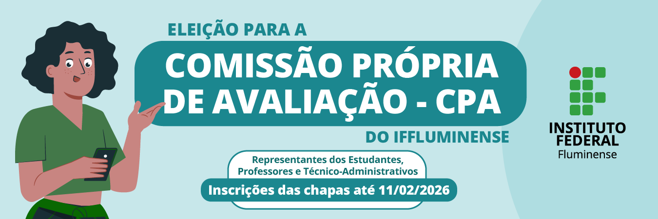 Podem se candidatar servidores e estudantes. O período de inscrição das chapas vai até 11 de fevereiro de 2026, por meio de formulário online.
