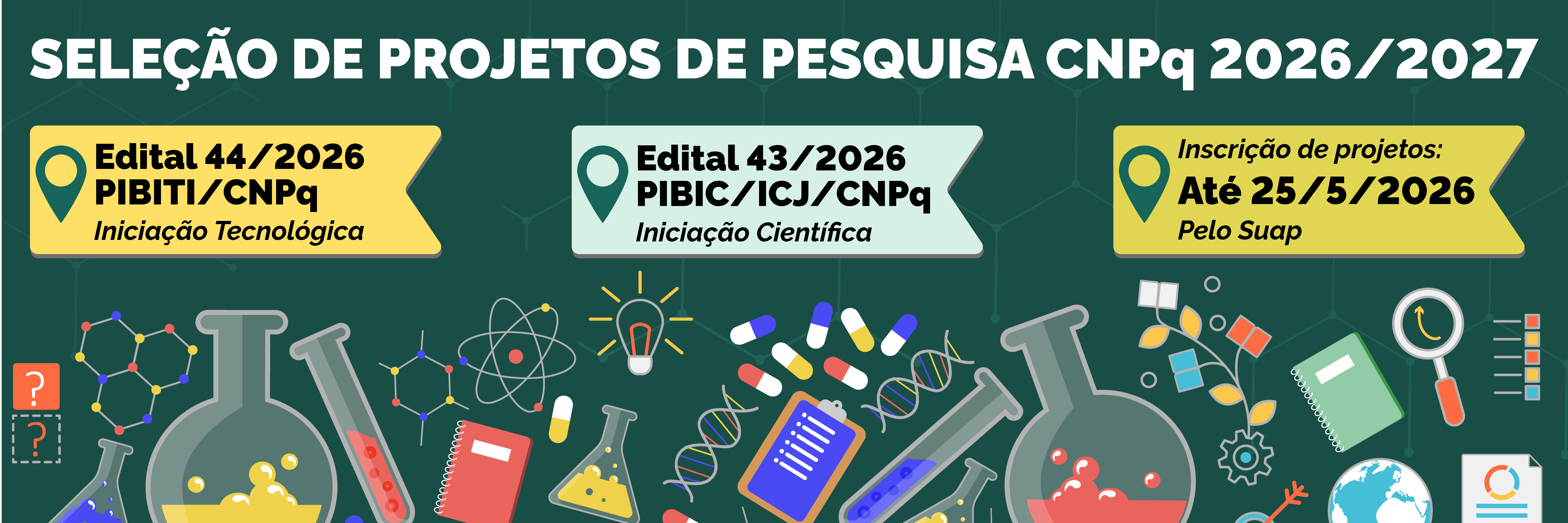 Os servidores interessados poderão submeter os projetos até o dia 25 de maio, pelo Suap.