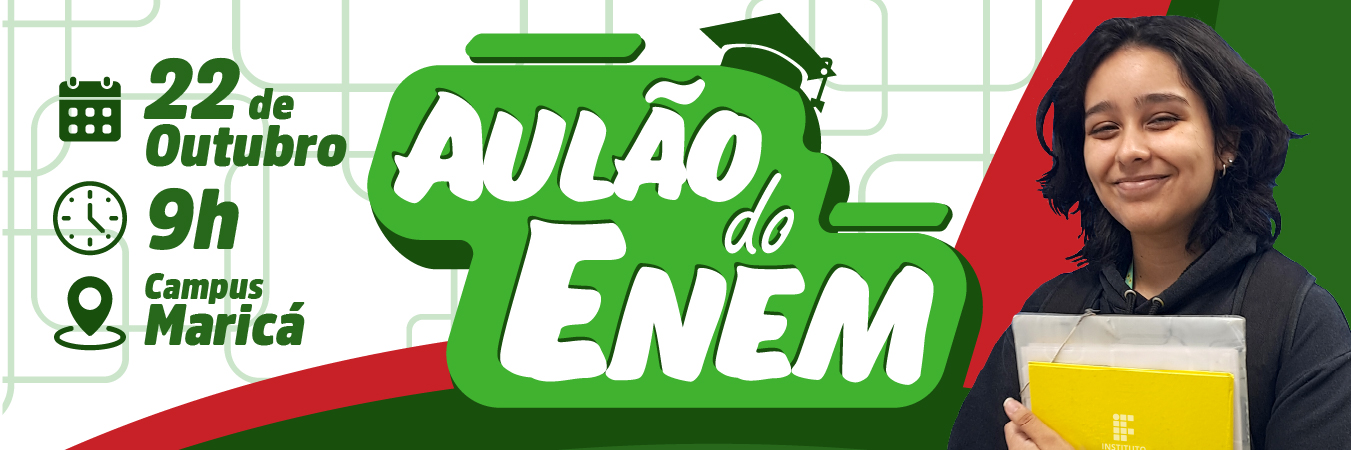 Os alunos participarão de revisão para o Enem 2026, com conteúdos de Matemática, Linguagens, Ciências da Natureza e Ciências Humanas.