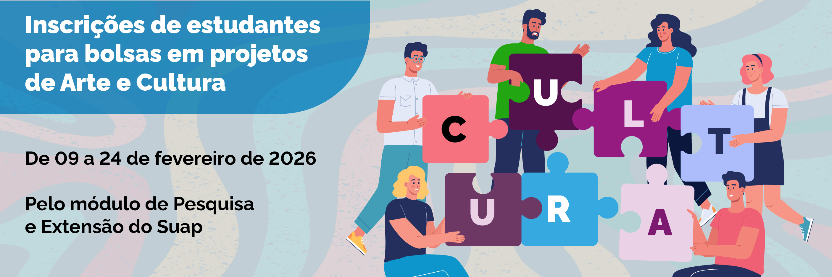 As inscrições devem ser feitas até o dia 24 de fevereiro, pelo Suap.