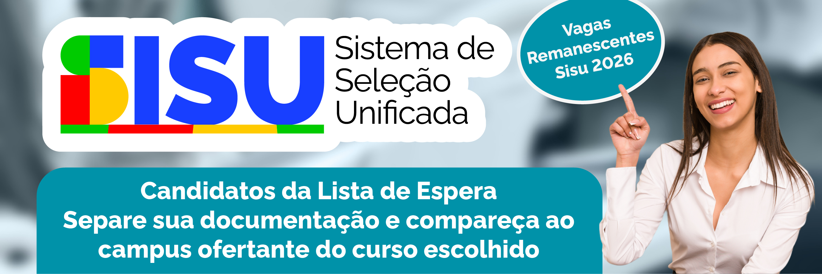 Todos os candidatos da lista de espera devem comparecer presencialmente ao campus do curso escolhido, com a documentação exigida, conforme dias e horários estabelecidos no cronograma.