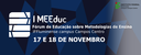 I Fórum de Educação sobre Metodologias de Ensino acontece em novembro