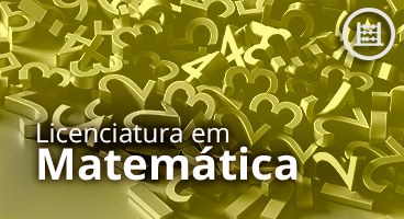 Capa da Licenciatura em Matemática