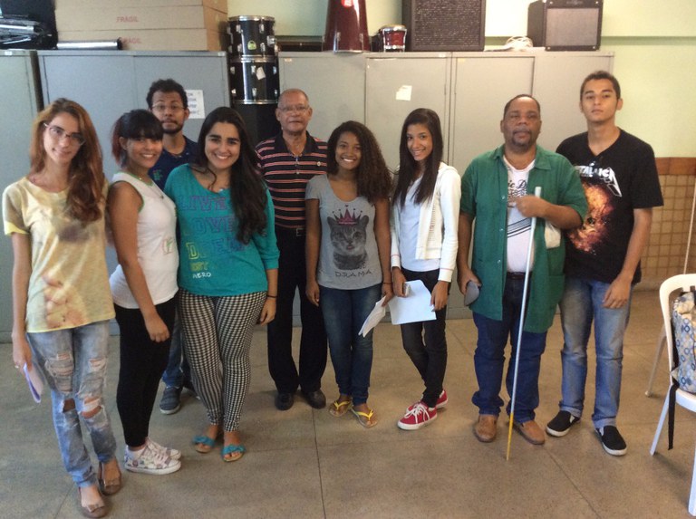 Ensaio do Coro Jovem no campus Centro com alunos também do campus Guarus