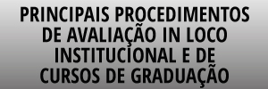 Principais procedimentos de avaliação in loco institucional e de cursos de graduação