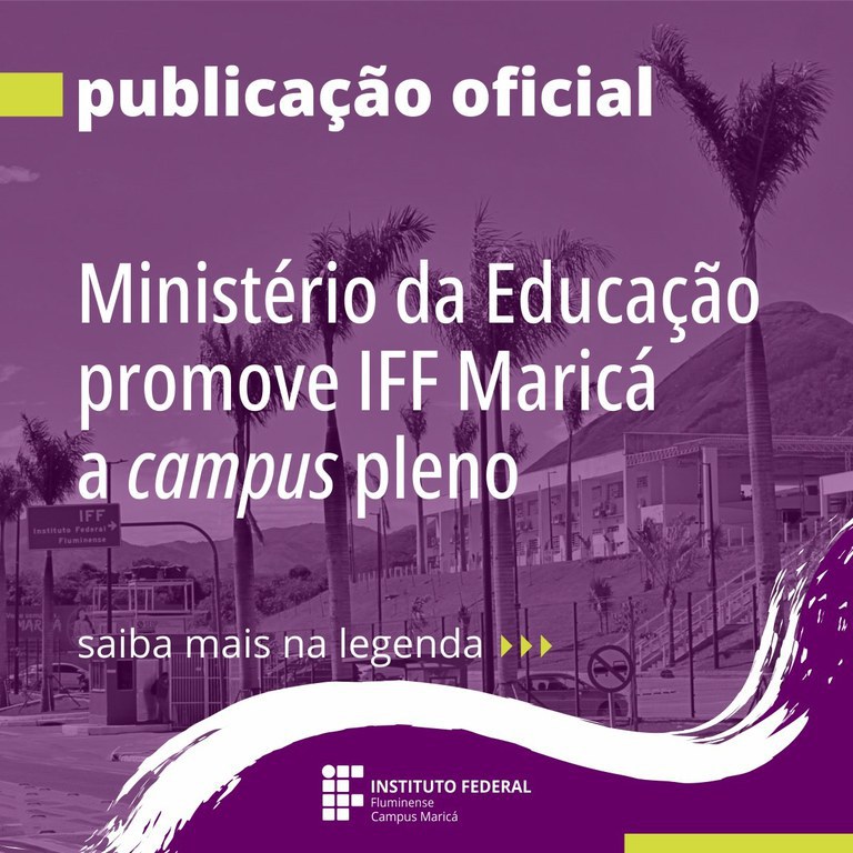 Ministério da Educação promove IFF Maricá a campus pleno