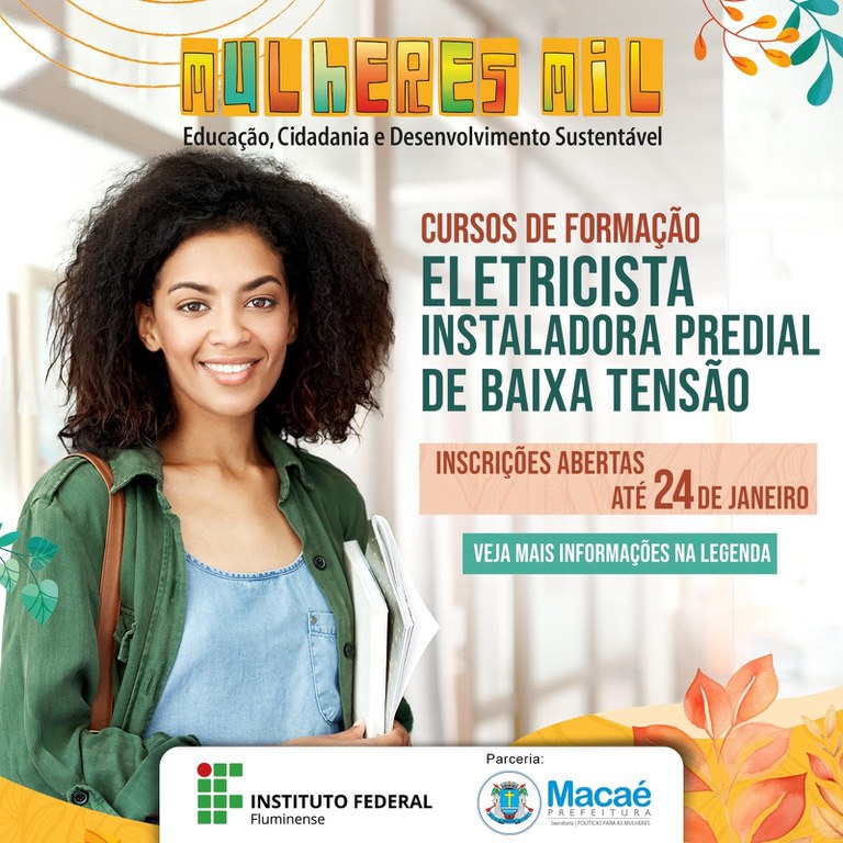 Campus Macaé oferta curso de Eletricista Instaladora Predial para mulheres