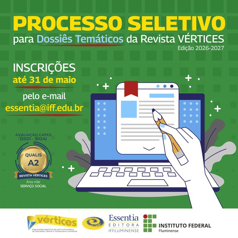 Revista Vértices da Essentia Editora recebe propostas de dossiês temáticos para publicação