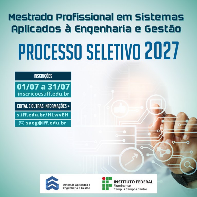 Mestrado em Sistemas Aplicados à Engenharia e Gestão tem 30 vagas