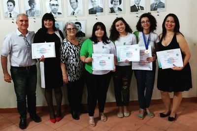 Premiação - melhor aluna de 2018 e melhor redação Rotary Clube