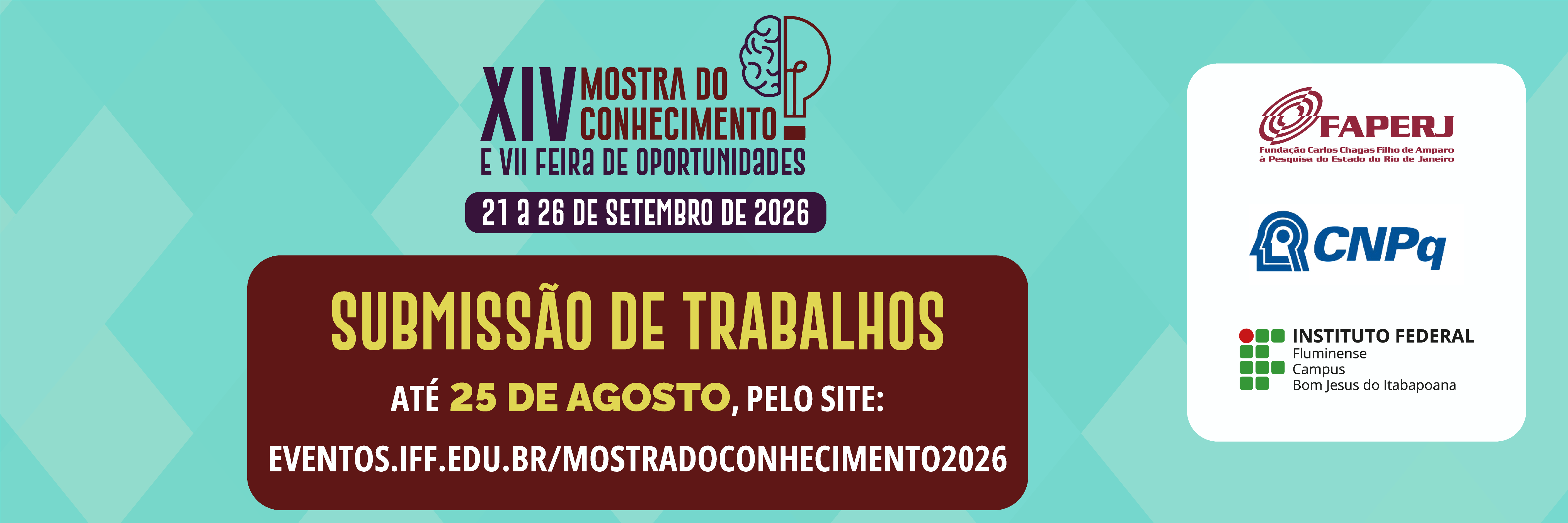 Aberta a submissão de trabalhos para a XIV Mostra do Conhecimento