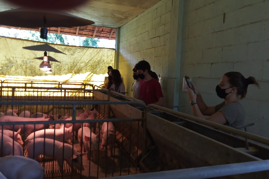 Alunos de Agropecuária visitam IFF Bom Jesus pela primeira vez