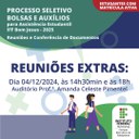 Reunião Extra Assistência Estudantil