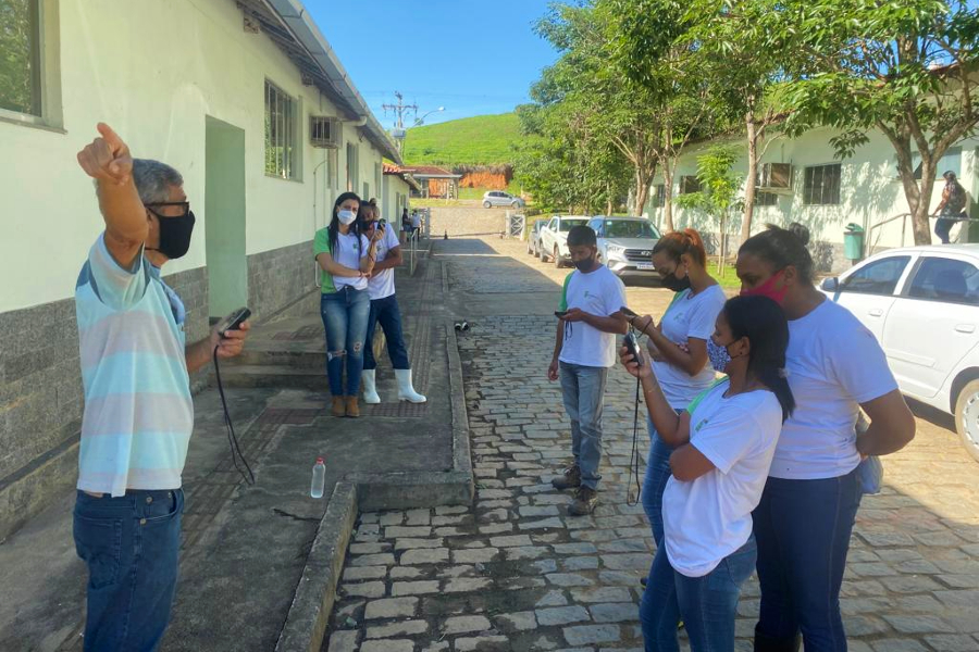 Alunos do Curso Técnico Concomitante em Agropecuária tiveram aula de Topografia