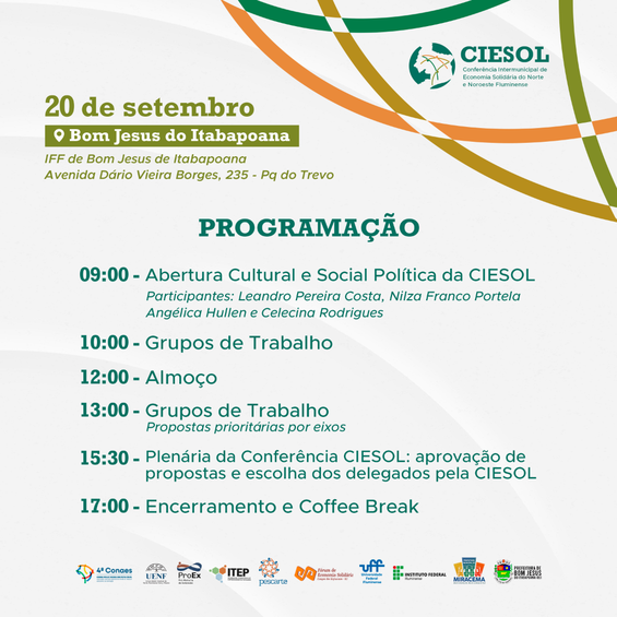 Programação Ciesol - Etapa regional