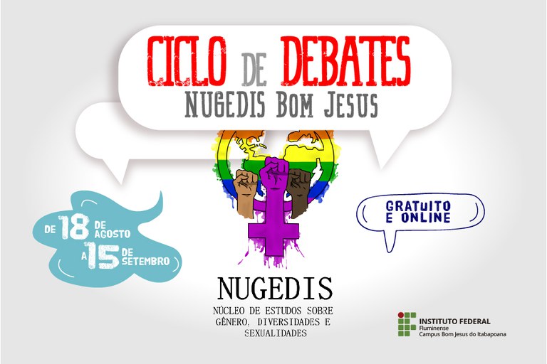 Inscrições para Ciclo de Debates do Nugedis começa na próxima segunda-feira, dia 10