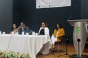 Mônica Ramos, Manildo Marcião, Romilda Suinka e Lílian Figueiredo compuseram a mesa redonda