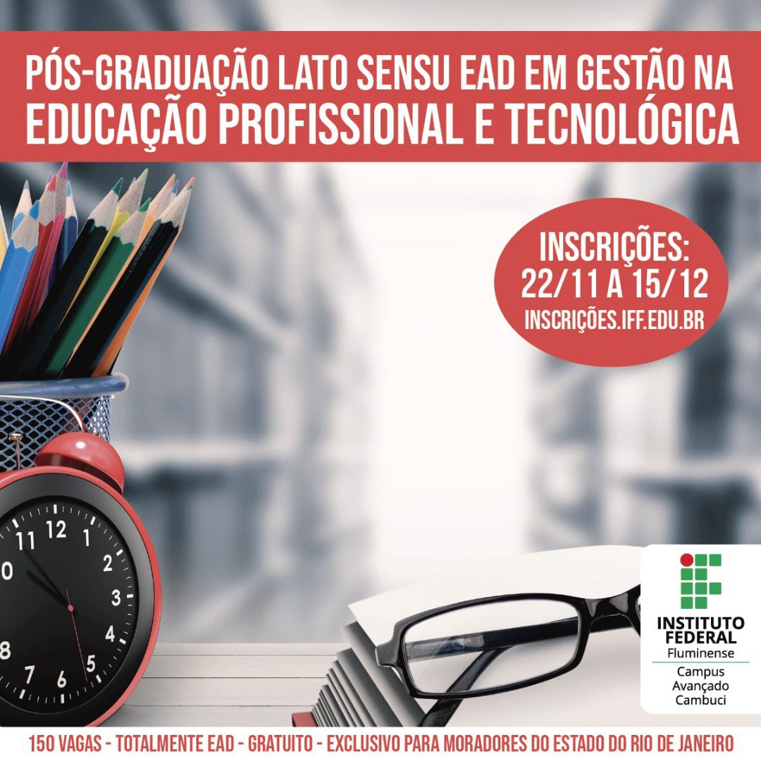 Últimos dias de inscrição para pós-graduação em gestão na EPT