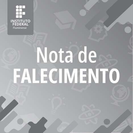 Nota de Falecimento de estudante do curso de Letras