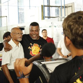 Os maestros Valmir da Conceição e Carlos Alexandre Nunes.