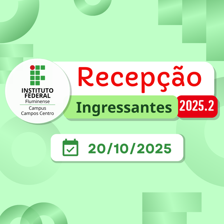 Acolhida aos estudantes 2025.2