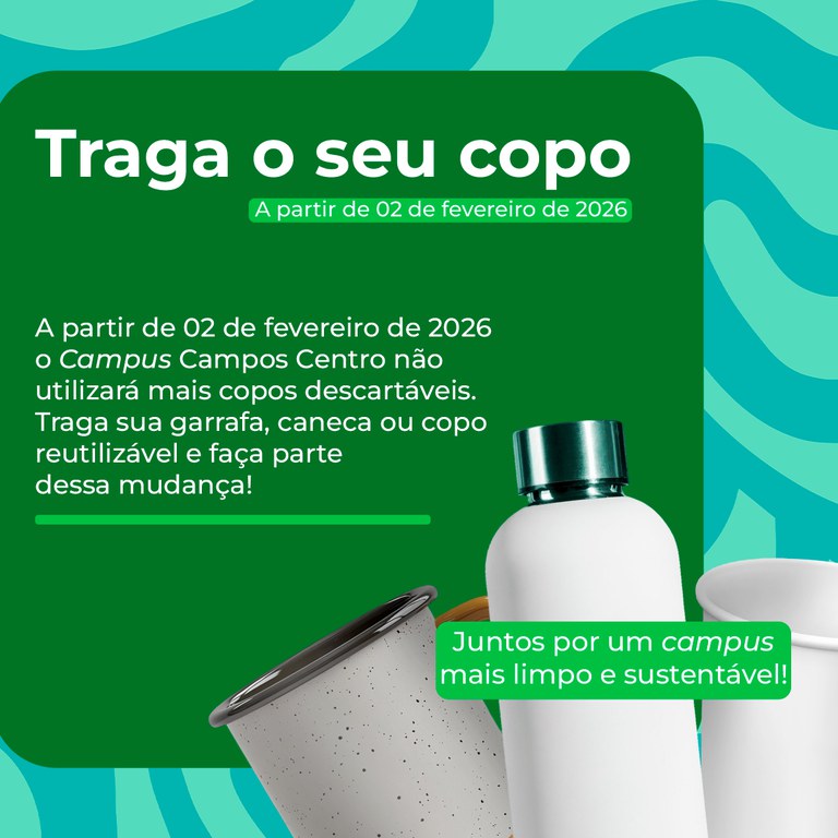 Campanha "Traga seu copo"