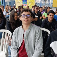 No curso de Sistemas de Informação, Gabriel vai realizar o sonho de estudar no IFF (Foto: Antonio Barros/Ascom).