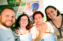Familiares do professor Antonio Ribeiro (no centro) e servidores do IFSP/Boituva.