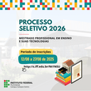 Seleção o MPET 2026