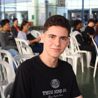 O estudante Shailon Maciel (Foto: Antonio Barros/Ascom).