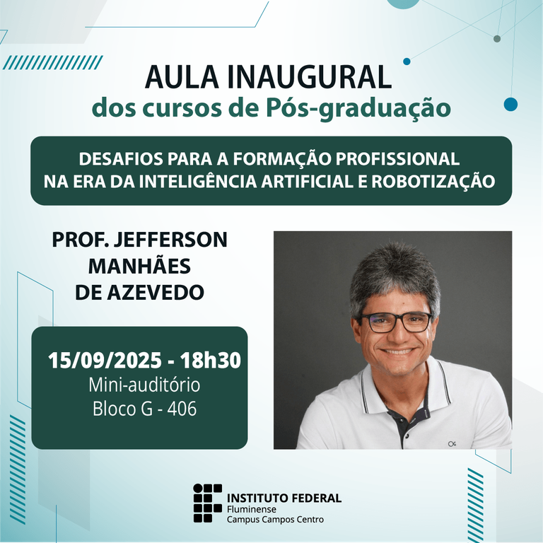 Aula inaugural das pós-graduações