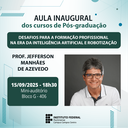 Aula inaugural das pós-graduações