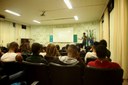 O diretor de Pesquisa e Extensão, Jonivan Coutinho, ministrou palestra para os estudantes (Foto: Núcleo de Imagens/Simone Brasileiro).