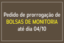 Prorrogação de projetos de monitoria