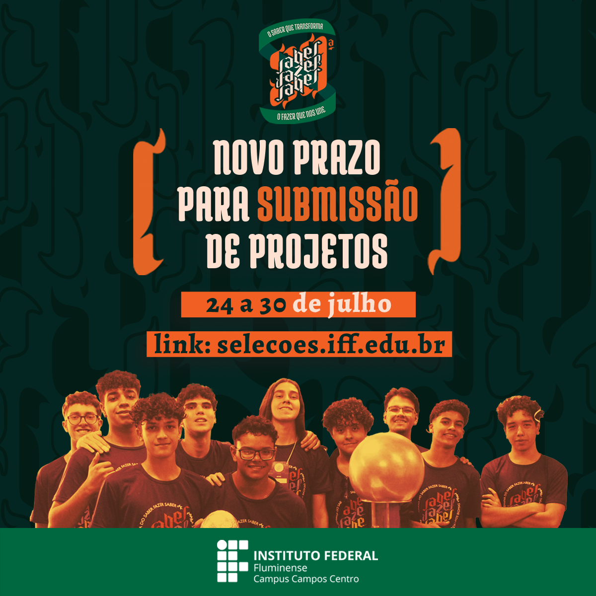 Inscrições abertas para submeter projetos