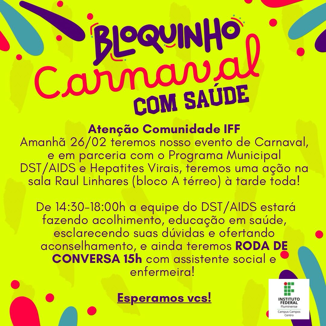 Pré-carnaval com alegria e informação