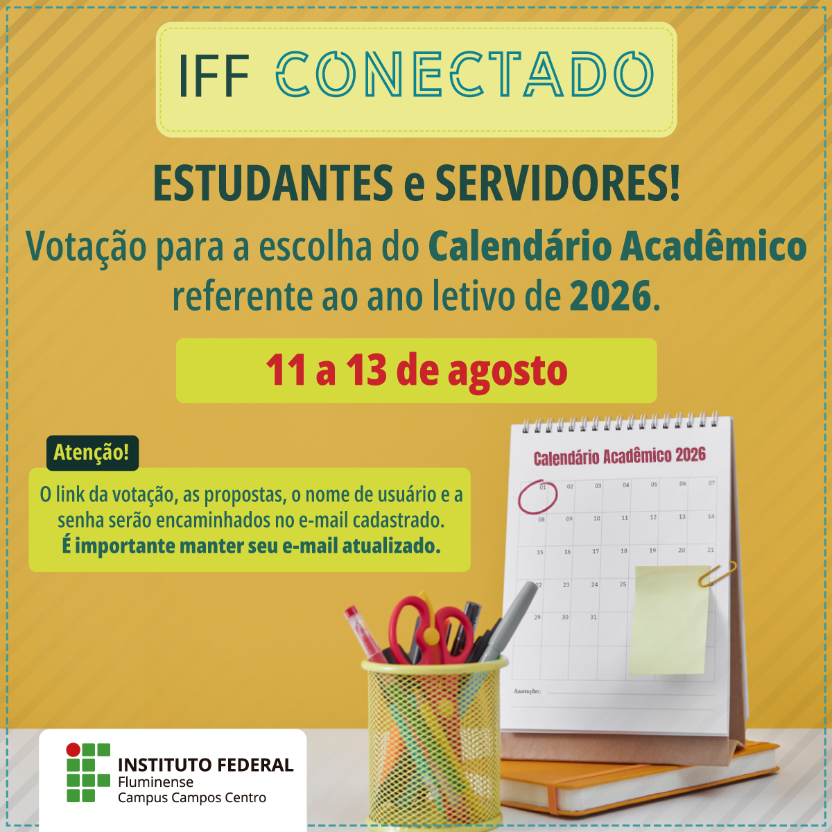 Votação de calendário acadêmico 2026