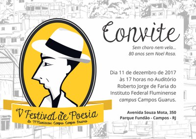 Convite V Festival de Poesias de Guarus