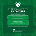 Campus Campos Guarus adota horário especial de funcionamento durante recesso de fim de ano