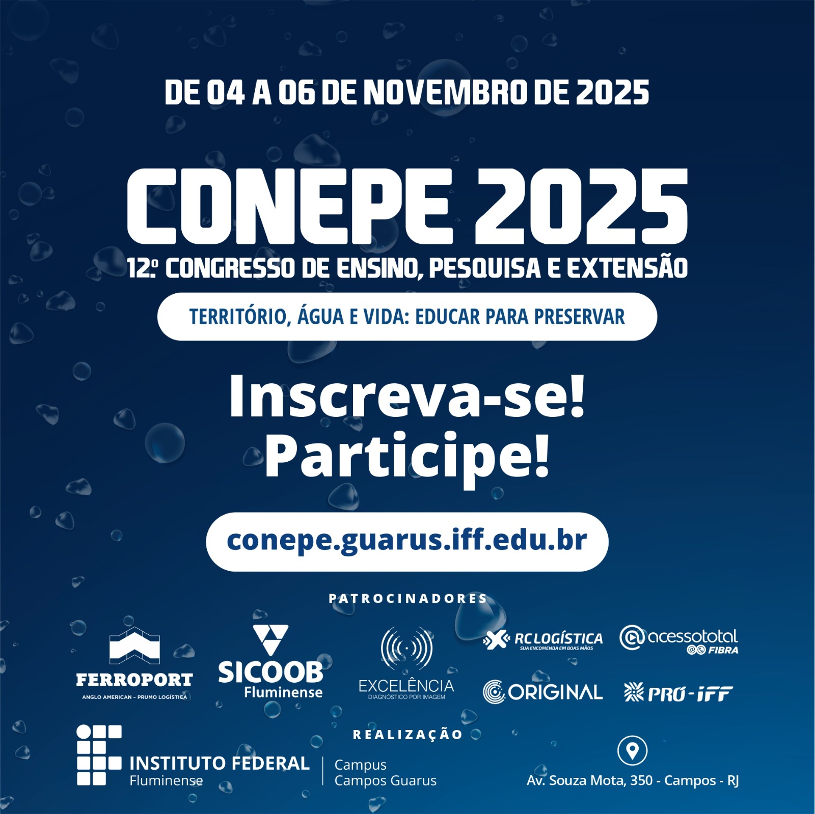 CONEPE 2025 começa na próxima terça-feira no IFF Guarus com programação gratuita e apresentações culturais