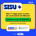 IFF oferece 17 vagas remanescentes em Licenciatura em Música por meio do SISU+