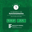 IFF Guarus terá horário especial de funcionamento durante as férias