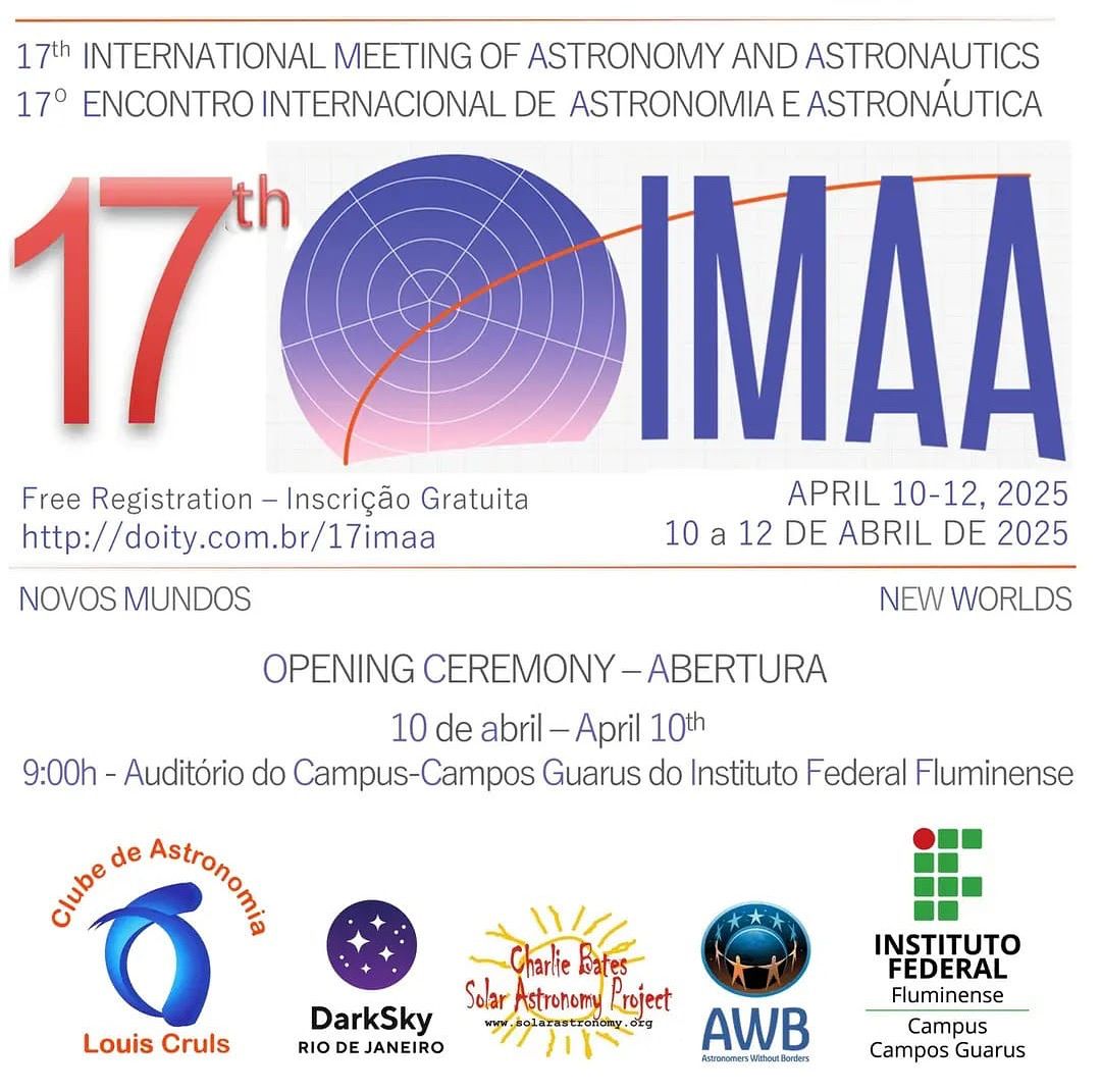 IFF Guarus sedia o 17º Encontro Internacional de Astronomia e Astronáutica