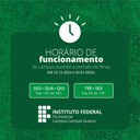 IFF Guarus terá horário de funcionamento especial durante o recesso escolar