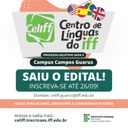 Inscrições abertas para cursos gratuitos de Inglês e Espanhol no IFF Guarus