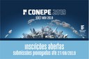 Inscrições prorrogadas para as submissões do Conepe 2019