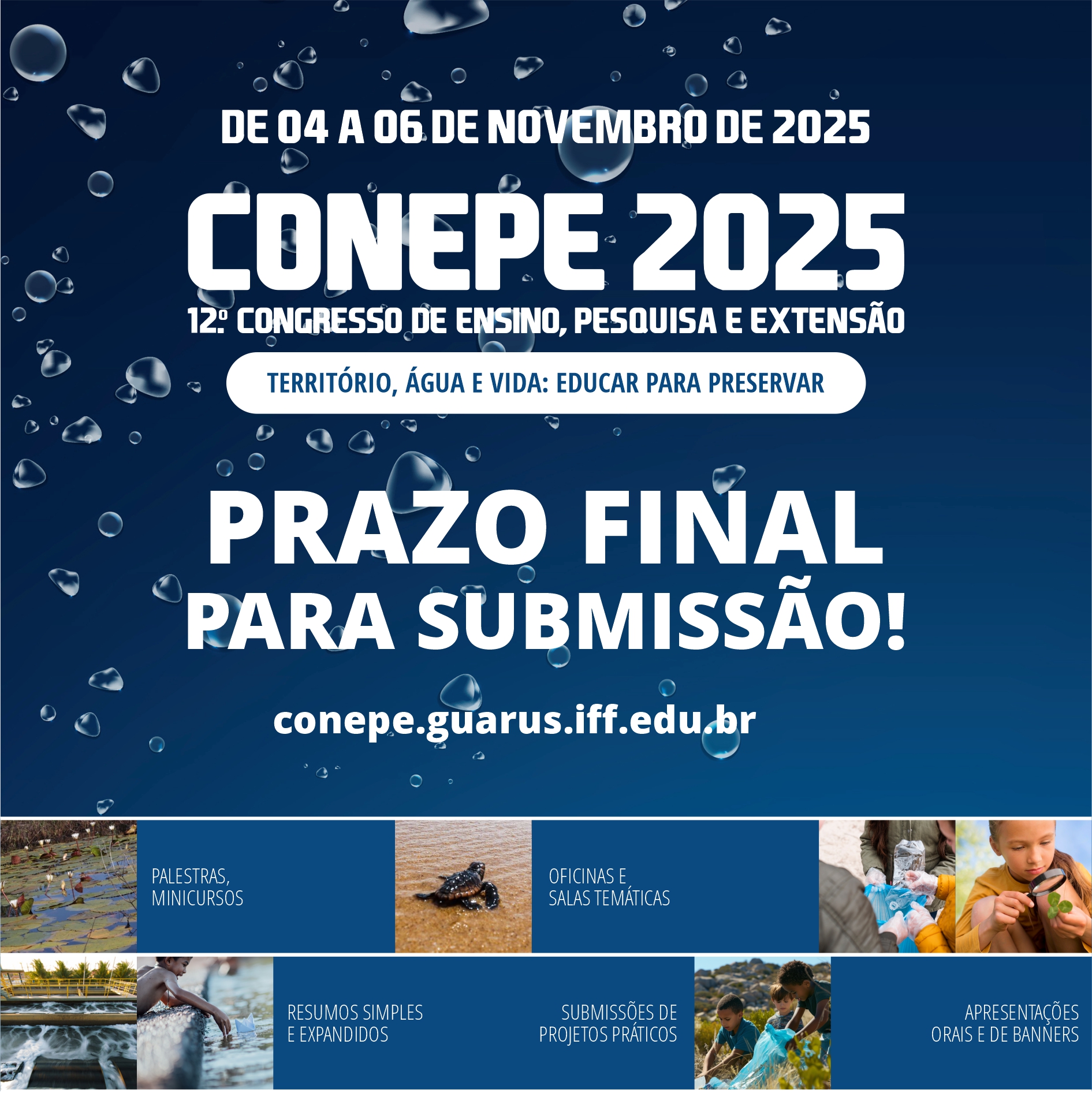 Última semana para submissão de trabalhos no CONEPE 2025